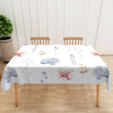 Lofaris Elegant Rectangle Tablecloth with Fresh Colorful Flowers for Spring Wedding and Garden Party Decorations